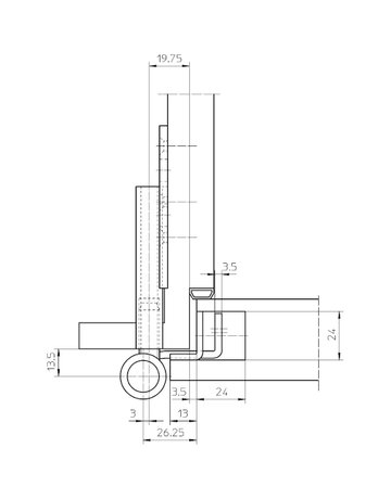 Bild Objektband VARIANT VN 3737/160 Compact Ø22,5/160kg,matt verchromt/F1 - SIMONSWERK-3