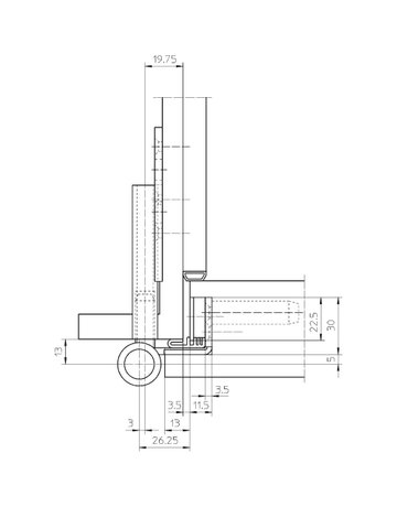Bild Objektband VARIANT VN 3738/160 FD Ø22,5/160kg,edelstahl matt - SIMONSWERK-3