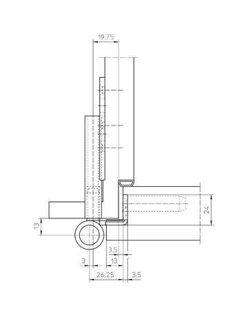 Bild Objektband VARIANT VN 3738/160 Ø22,5/160kg,edelstahl matt - SIMONSWERK-3