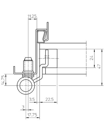 Bild Objektband VARIANT VN 3747/160 Compact Ø22,5/160kg,edelstahl matt - SIMONSWERK-3