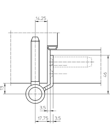 Bild Objektband VARIANT VN 3848/160 Ø22,5/160kg,edelstahl matt - SIMONSWERK-3