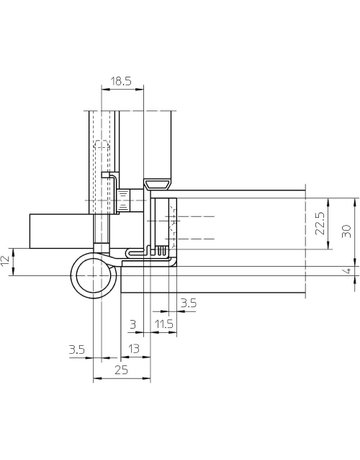 Bild Objektband VARIANT VN 3939/100 FD Ø20/100kg,edelstahl matt - SIMONSWERK-3