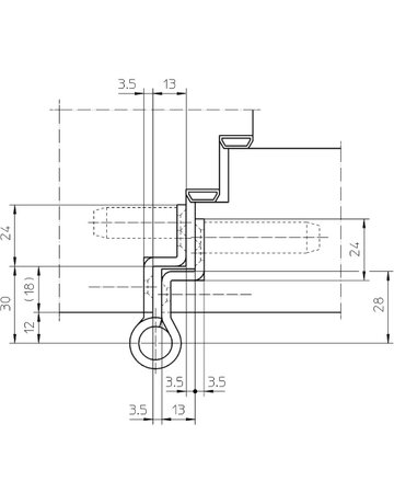 Bild Objektband VARIANT VN 5959/120 Ø20/100kg,edelstahl matt - SIMONSWERK-3