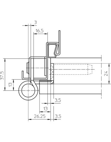 Bild Objektband VARIANT VN 8938/160 Ø22,5/160kg,edelstahl matt - SIMONSWERK-3