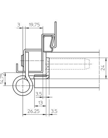 Bild Objektband VARIANT VN 8938/160 U Ø22,5/160kg,DL,edelstahl matt - SIMONSWERK-4