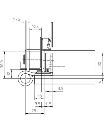 Bild Objektband VARIANT VN 8939/100 FD M Ø20/100kg,edelstahl matt - SIMONSWERK-3