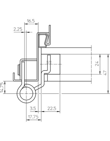 Bild Objektband VARIANT VN 8947/160 U Compact Ø22,5/160kg,DL,edelstahl matt - SIMONSWERK-4