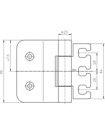 Bild Glastürband VARIANT VXG 7990/100 2tlg,rund,edelstahl matt - SIMONSWERK-2