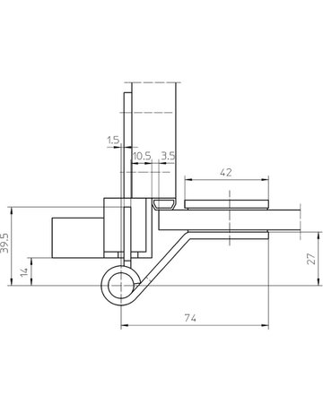 Bild Glastürband VARIANT VXG 7990/120K 2tlg,kantig,edelstahl matt - SIMONSWERK-4