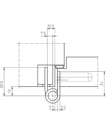 Bild Objektband VARIANT VX 7728/120 Ø20/100kg,matt vernickelt/F2 - SIMONSWERK-3