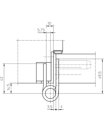 Bild Objektband VARIANT VX 7729/160-4 Ø22,5/300kg, matt vernickelt/F2 - SIMONSWERK-3