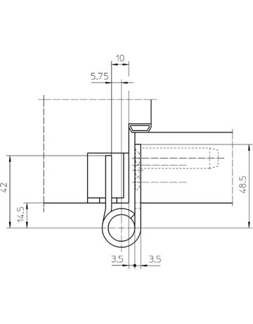 Bild Objektband VARIANT VX 7729/160 Ø22,5/200kg,matt verchromt/F1 - SIMONSWERK-3