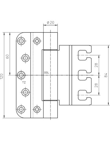 Bild Objektband VARIANT VX 7859/120 Ø20/100kg,edelstahl matt - SIMONSWERK-2