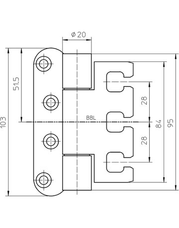 Bild Objektband VARIANT VX 7939/100 Ø20/100kg,poliert vermessingt - SIMONSWERK-2