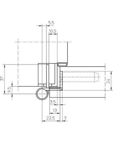 Bild Objektband VARIANT VX 7939/160 Planum Ø15/160kg,poliert vermessingt - SIMONSWERK-3