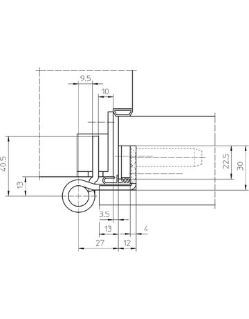 Bild Objektband VARIANT VX 7939/160-4 FD Ø22,5/300kg,matt vernickelt/F2 - SIMONSWERK-3