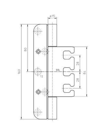 Bild Objektband VARIANT VX 7939/160 FD Planum Ø15/160kg,edelstahl matt - SIMONSWERK-2