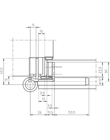 Bild Objektband VARIANT VX7939/160FDS WK MSTS Ø22,5/200kg,matt vernickelt/F2 - SIMONSWERK-3