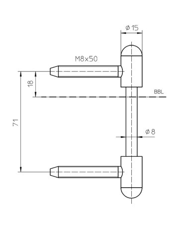 Bild Flügelteil VARIANT V 0026 WF RK 3-tlg.Band, vernickelt - SIMONSWERK-2