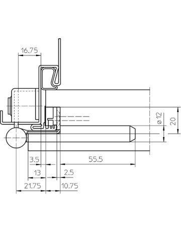 Bild Flügelteil VARIANT V 0037 WF FDS 3-tlg.Band, vernickelt - SIMONSWERK-4