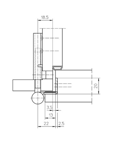 Bild Flügelteil VARIANT V 0037 WF 3-tlg.Band, vernickelt - SIMONSWERK-3