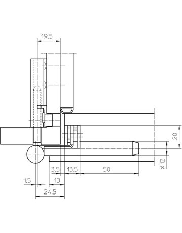 Bild Flügelteil VARIANT V 0037 WF S FV 3-tlg.Band, vernickelt - SIMONSWERK-3