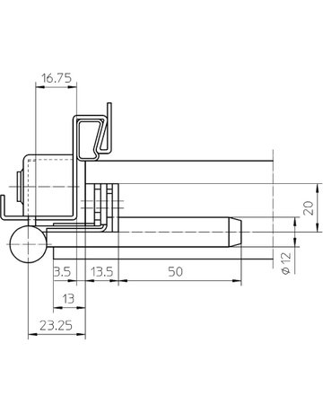 Bild Flügelteil VARIANT V 0037 WF S FV 3-tlg.Band, vernickelt - SIMONSWERK-4