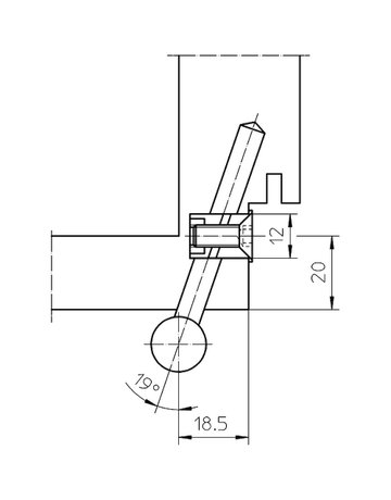 Bild Aufnahmeelement VARIANT V 3607 elfenbein,RAL 1014 - SIMONSWERK-3