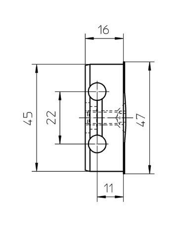 Bild Aufnahmeelement VARIANT V 3607 elfenbein,RAL 1014 - SIMONSWERK-2