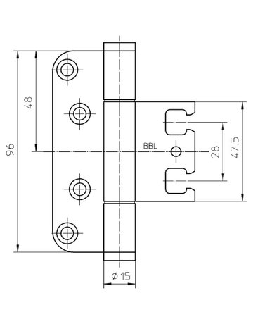 Bild Objektband VARIANT V 7888-32 WF Ø15/70kg,edelstahl matt - SIMONSWERK-2
