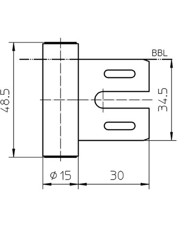 Bild Rahmenteil VARIANT V 8000/30 WF DL-R, vernickelt - SIMONSWERK-2