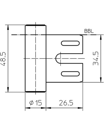 Bild Rahmenteil VARIANT V 8000 WF DL-R, vernickelt - SIMONSWERK-2