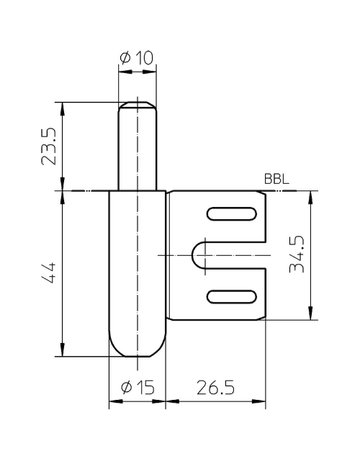 Bild Rahmenteil VARIANT V 8100 WF RK DL-R, vernickelt - SIMONSWERK-2