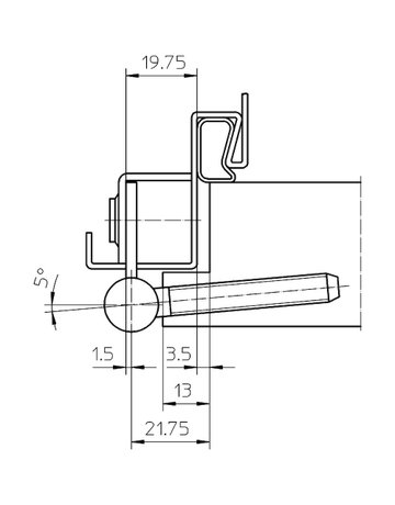 Bild Objektband VARIANT V 8550 Ø15/40kg, DRvernickelt, mit Steigsatz - SIMONSWERK-3