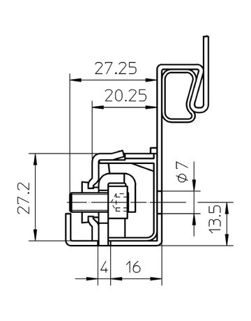 Bild Aufnahmeelement VARIANT V 8610 verzinkt - SIMONSWERK-3