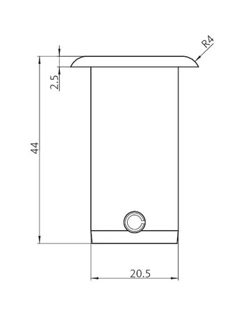 Bild Bodenschließmulde B-90030 silber - BKS-2