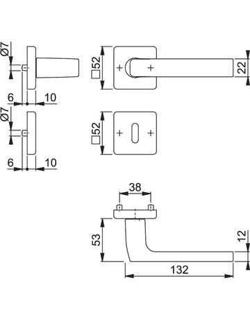 Bild Dallas 1643/52KV/52KVS Rosette ,BB,8,F1,TS37-42 - HOPPE-1