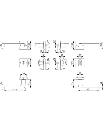 Bild Dallas 1643/52KV/52KVS Rosette ,WC/S,8, (8),F9,TS37-42 - HOPPE-1