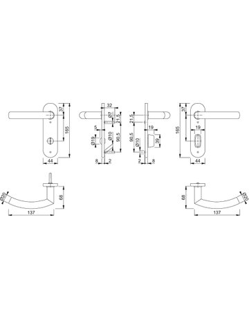 Bild DRG Trondheim E1430Z/353K KS oval ,WC/S78/8 (8 ),F69,TS 40-45 - HOPPE-1