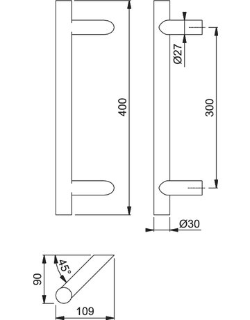 Bild Bügelgriff, E5012, F69 400 300 2 BS-1502 - HOPPE-1
