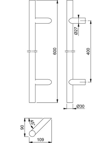 Bild Bügelgriff, E5012, F69 600 400 2 BS-1502 - HOPPE-1