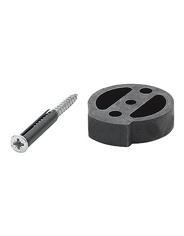 Bild HOPPE Unterlage F E484, ohne Verdrehsicherung, 14,5mm, schwarz, für Bodentürstopper-0