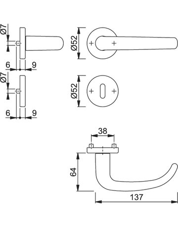 Bild San Francisco 1301/42KV/42KVS Rosette ,BB,8,F1,TS37-42 - HOPPE-1