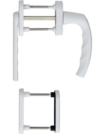 Bild Türgriffgarnitur Atlanta Ral 9016 10 mm Nocken außen nieder - HOPPE-0