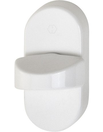 Bild Riegelolive OL92/55S 40mm,oval,verkehrsweiß beschichtet - HOPPE-0