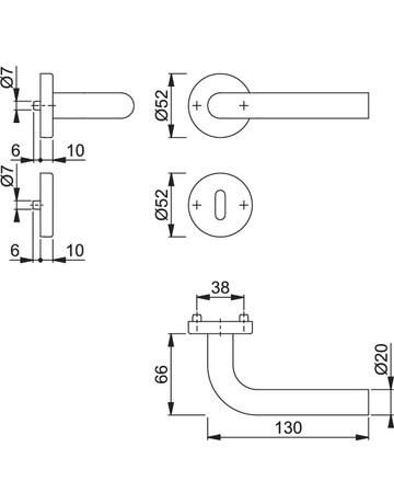 Bild Grt-Rosette F69 E150/42H/42HKVS, 8, OB - HOPPE-1