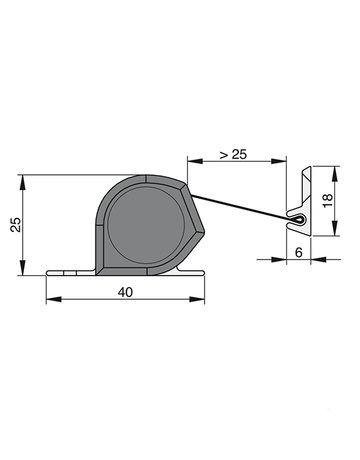 Bild Fingerschutz NR-25 1.000mm,RAL 7016,Rollo schwarz - Athmer-2