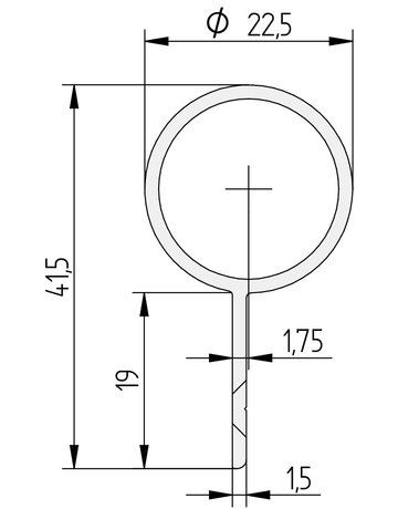 Bild Fingerschutz BO-23 1.750mm,RAL 9016 - Athmer-1