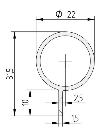 Bild Fingerschutz BO-22 1.950mm,F1 - Athmer-1