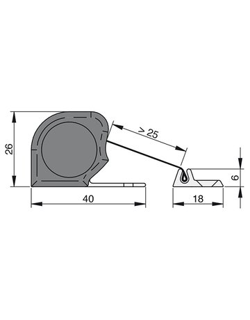 Bild Fingerschutz NR-26 w-proof 1.925mm,RAL 7016,Rollo grau - Athmer-1